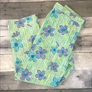 Lilly Pulitzer white label capris size 2